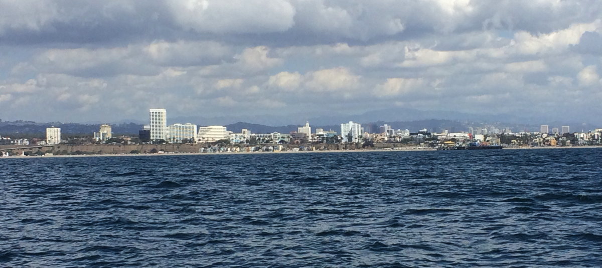 View of Santa Monica from the ocean